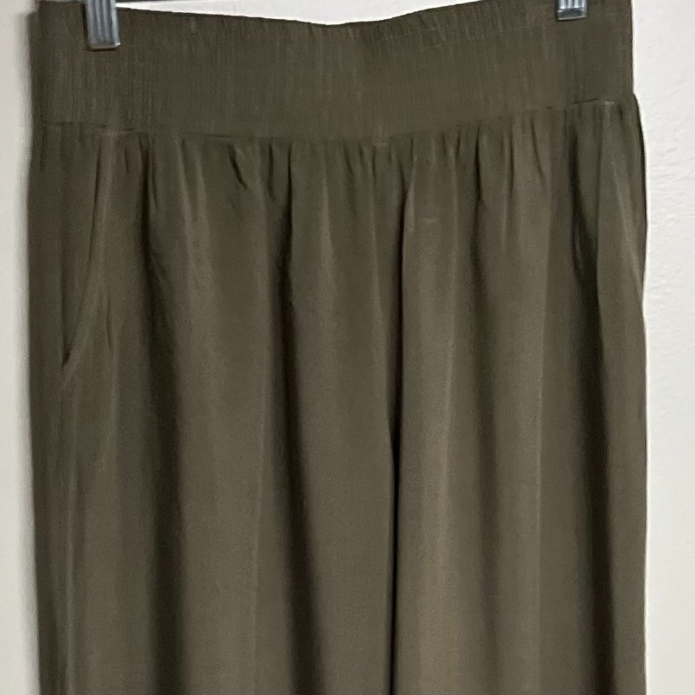 Michael Stars High Rise Elastic Waist Wide Leg Pants Size S